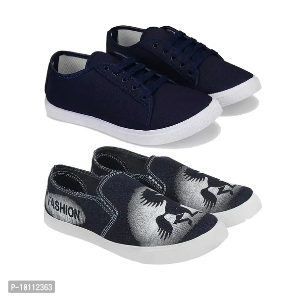 Stylish Fancy Canvas Sneakers Walking Shoes For Men