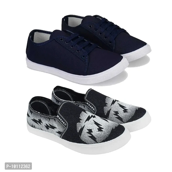 Stylish Fancy Canvas Sneakers Walking Shoes For Men
