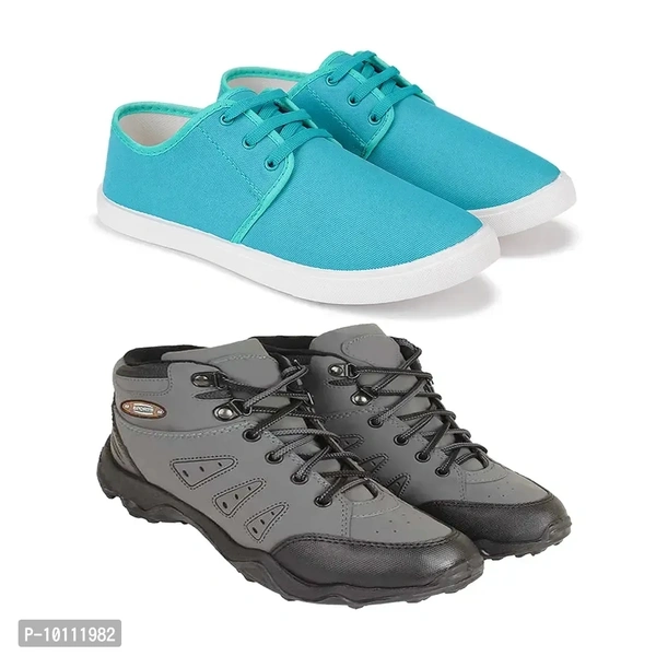 Stylish Fancy Canvas Sneakers Walking Shoes For Men