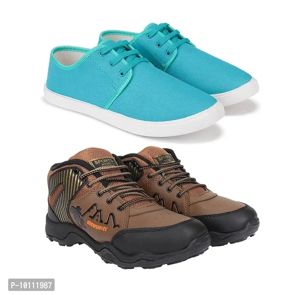 Stylish Fancy Canvas Sneakers Walking Shoes For Men
