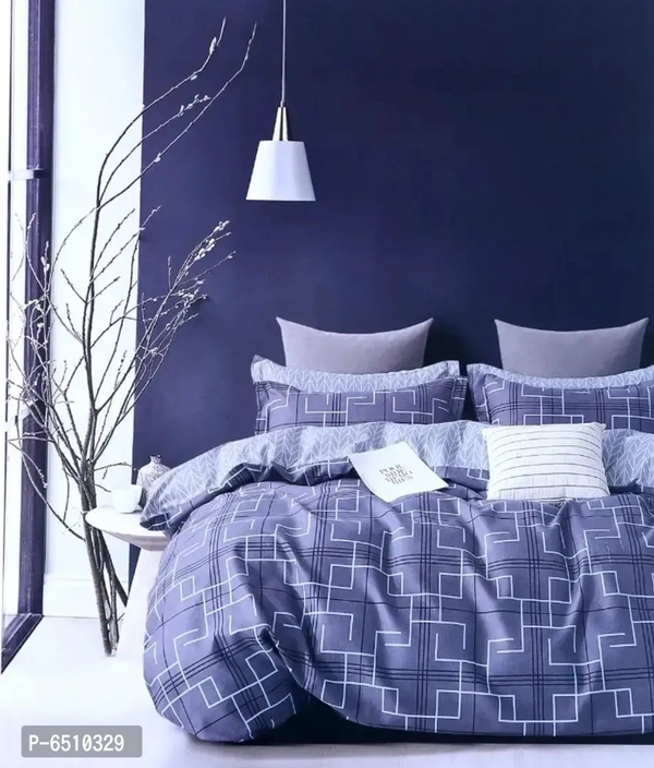 .SUPER SOFT GLACE COTTON KING BED SHEET