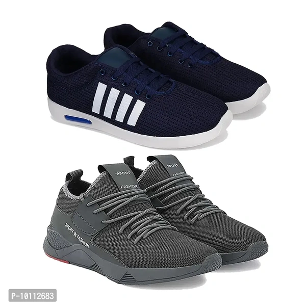 Stylish Fancy Canvas Sports Walking Shoes For Men