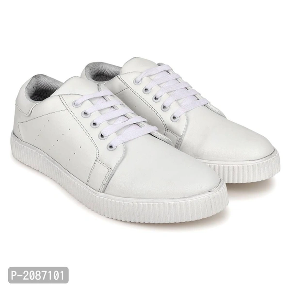 Casual Synthetic Leather Sneakers For Men