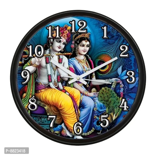 Decorative Wall Clock Home Living Analog 10 cm X 10 cm Wall Clock (Black, With Glass, Standard) Battery: AA