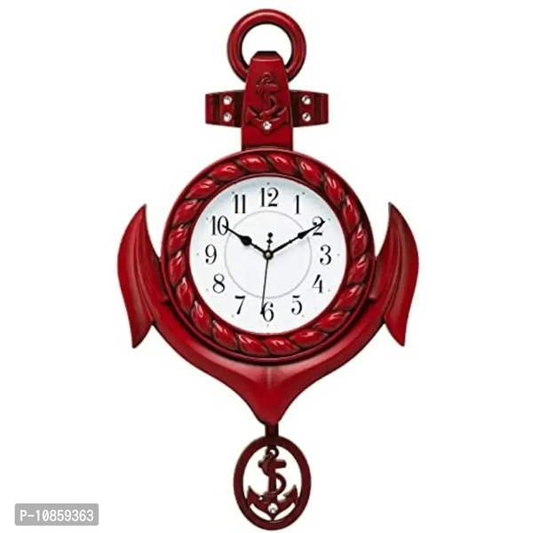 Harbour Analog Wall Clock – Large Decorative Clock for Home, Living Room & Bedroom (45.5 x 45.5 cm)
