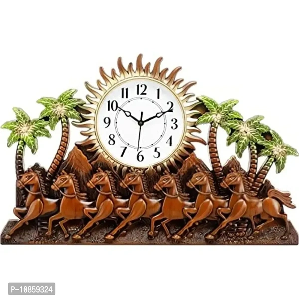 Harbour Analog Wall Clock – Large Decorative Clock for Home, Living Room & Bedroom (45.5 x 45.5 cm)