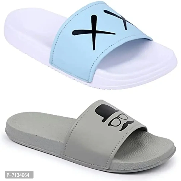 PERY-PAO Combo Mens Sliders  Flipflop Slippers