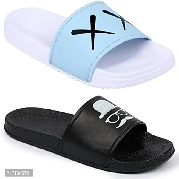 PERY-PAO Combo Mens Sliders  Flipflop Slippers