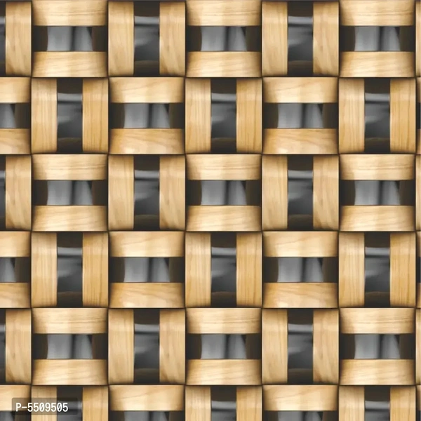 WallDaddy Wallpaper Model (WoodSquare) Extra Large Size (40x300)CM For Bedroom, Drawing Room, Kidsroom, Walls, Doors, Furniture etc