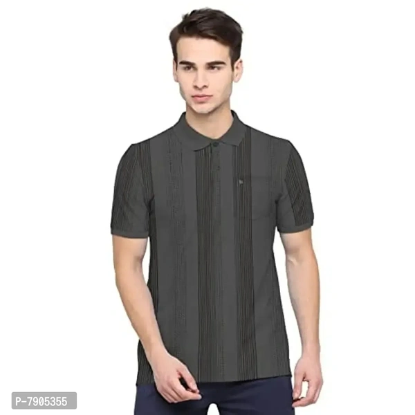 BULLMER Mens Regular Fit Printed Polo Neck/Collared Tshirt