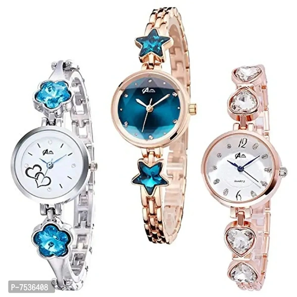 Acnos Luxury Analogue Girl's Watch(Multicolour Dial 1-Multicolour Colored Strap)