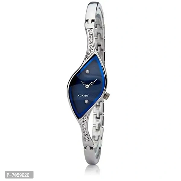 Women Blue square Analog Nice wrist Watch