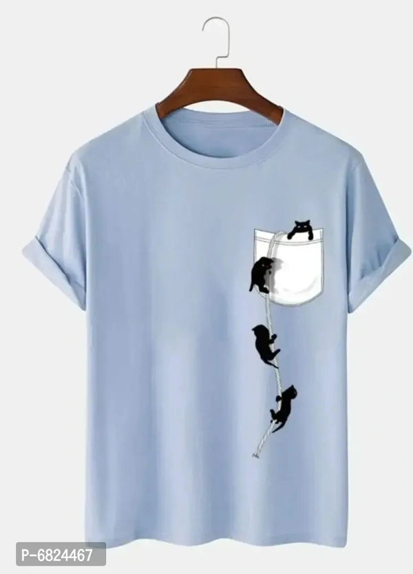 Stylogue Printed Round Neck T-Shirt For Men