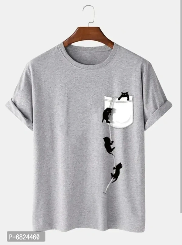 Stylogue Printed Round Neck T-Shirt For Men