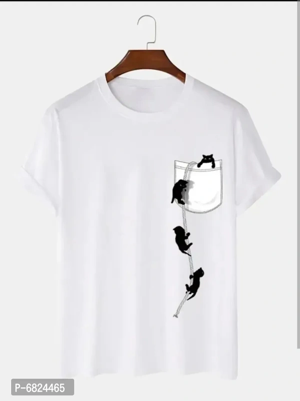 Stylogue Printed Round Neck T-Shirt For Men