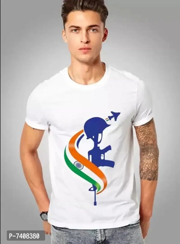 Stunning White Polyester Printed Jawan Tees For Men