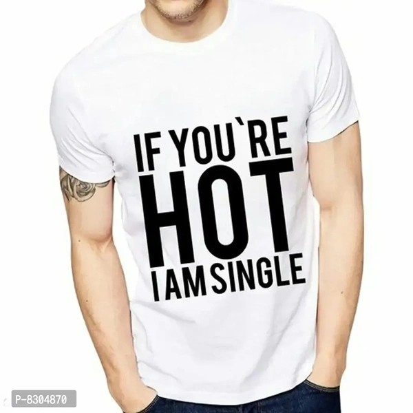 Classic Polyester Printed Tshirt for Men