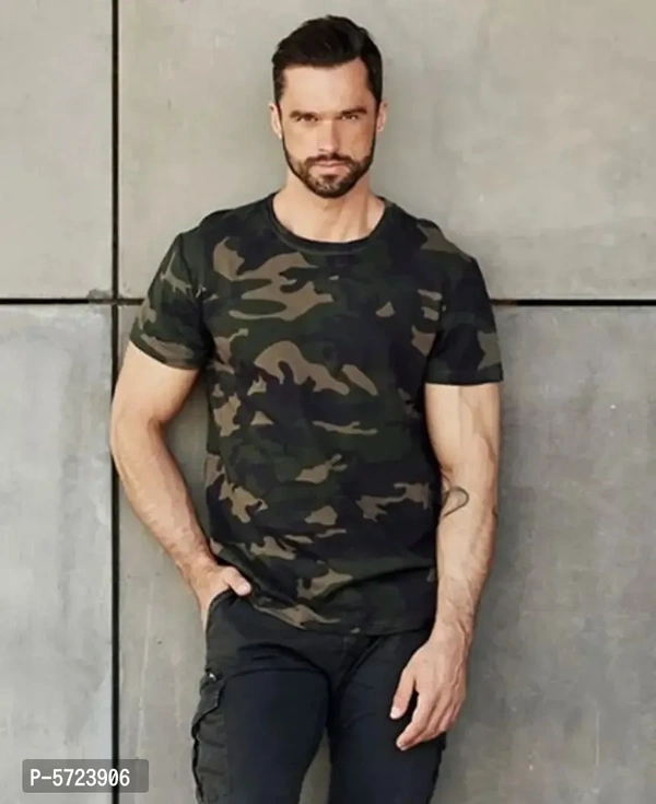 Stylish Cotton Printed T-shirt For Men