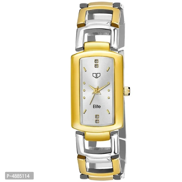 Colors II Series Black Dial Metallic Women Wristwatch