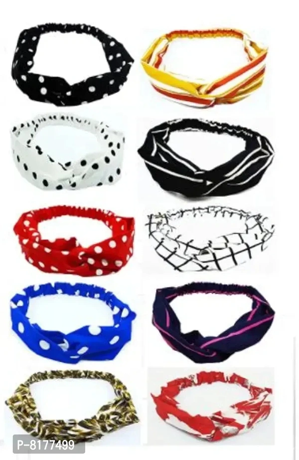 Elite Head Bands For Women And Girls- Pack Of 6, Random Colours