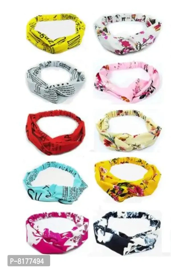 Elite Head Bands For Women And Girls- Pack Of 6, Random Colours