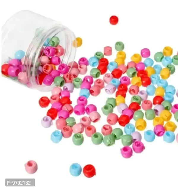 100 PSC Lot Mini Hair Claw Clips For Women And Girls Candy Colour Plastic Hair Pins Hair Braids Maker Beads Hair Accessories, Assorted Multicolour