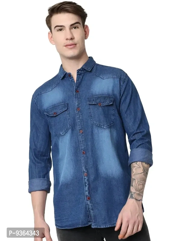 Fancy Denim Shirt For Men