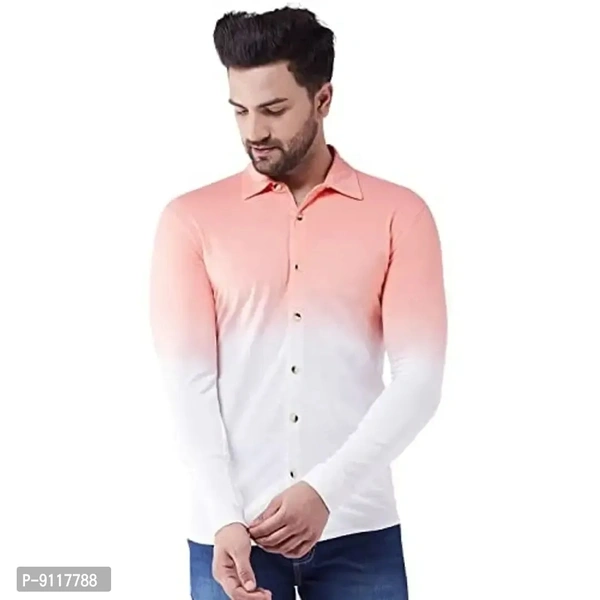 GRITSTONES Men's Cotton Blend Full Sleeve Shirt | Stylish Printed Casual Wear Shirt for Mens