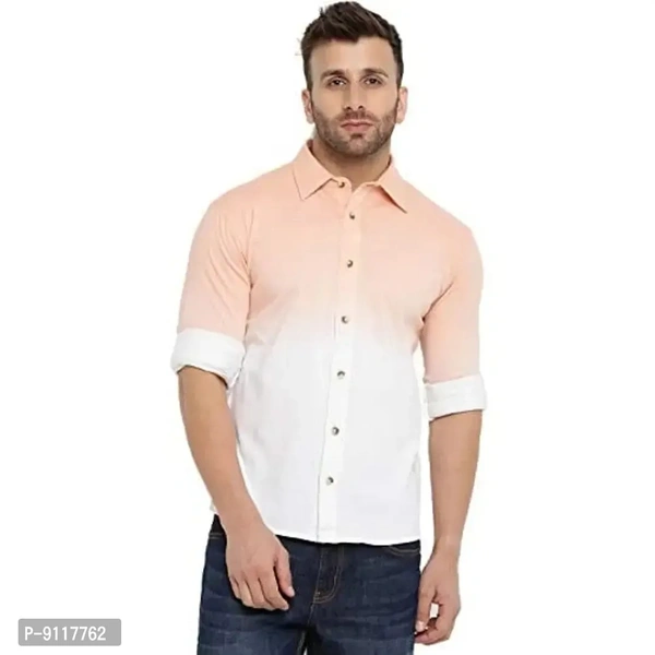 GRITSTONES Men's Cotton Blend Full Sleeve Shirt | Stylish Printed Casual Wear Shirt for Mens