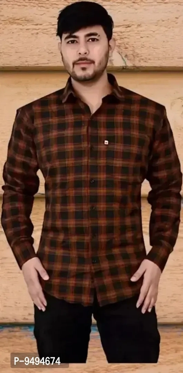 Cotton Check Shirt for Mens