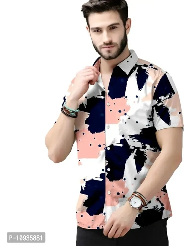 Classic Polyester Spandex Casual Shirts for Men