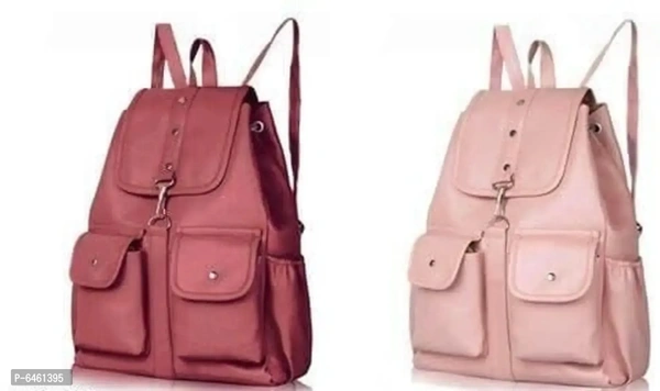 2 pocket maroon and 2 pocket peach