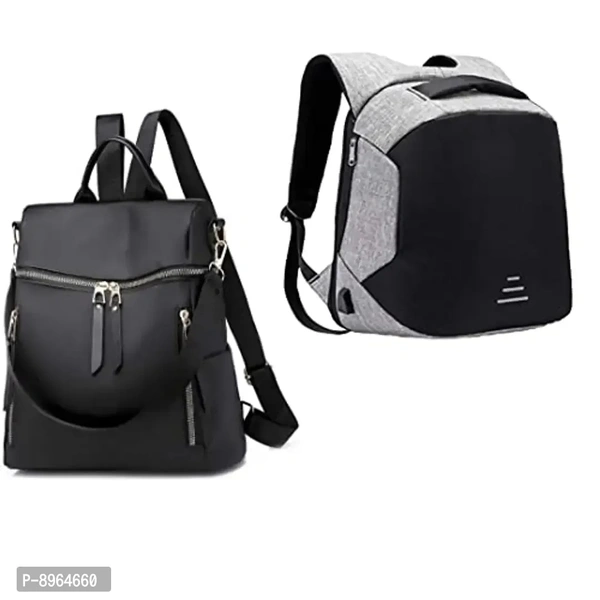Comfabie Stylish Backpack And Sling Bag Set For Ladies, School Or College Girl's Combo Of 3 (Multi, 5L)(Bag_PK2_2485)