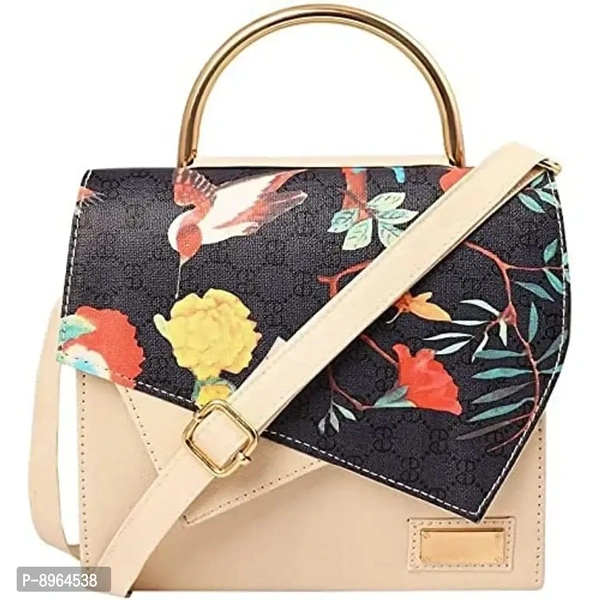 COMFABIE Ladies Stylish Side Bag for Party Casual Cream Color