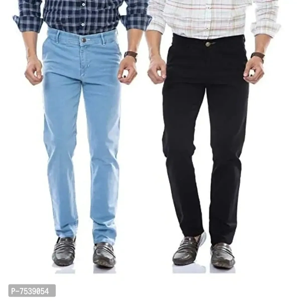 moudlin Men's Slim Fit Jeans (Pack of 2) (moudlin_jeans_combo SbB_36_Black Blue_36)