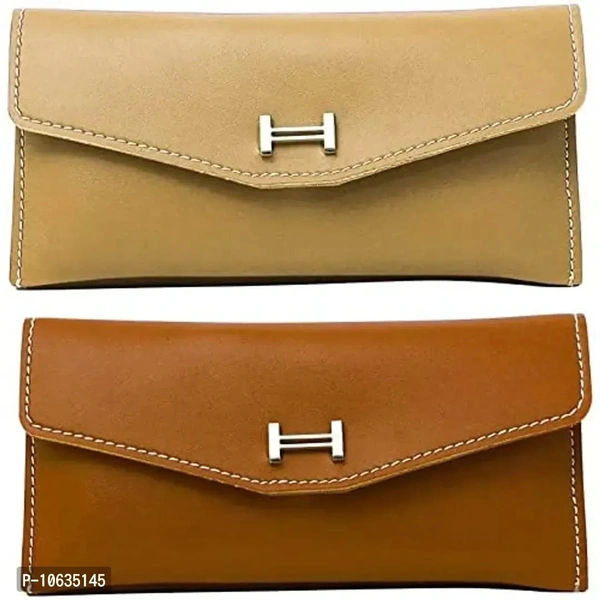 CADEAU Women Wallets and Clutches leather Ladies Imported Wallet with High Quality Clutches Combo yellow