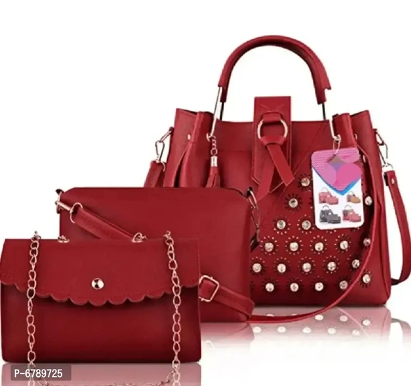 Trendy Women handbag in diamond looks pack of 3