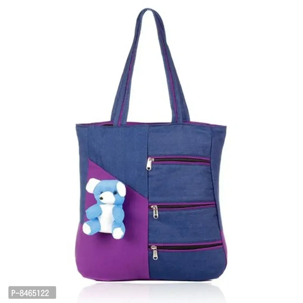 Elegant Purple Canvas Handbags For Women