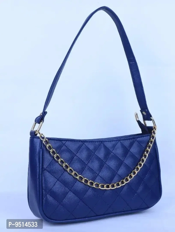 Beautiful and Elegant Blue PU Girls Sling bag 