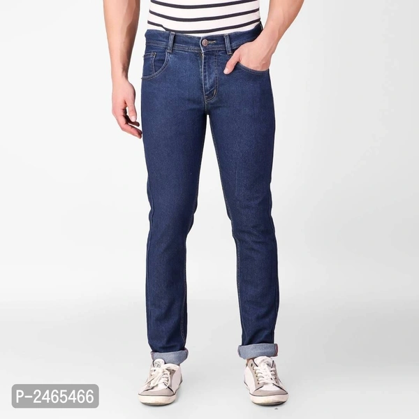 Blue Denim Regular Fit Mid-Rise Jeans