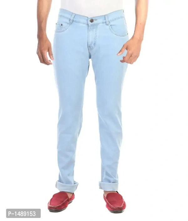 Blue Denim Regular Fit Mid-Rise Jeans