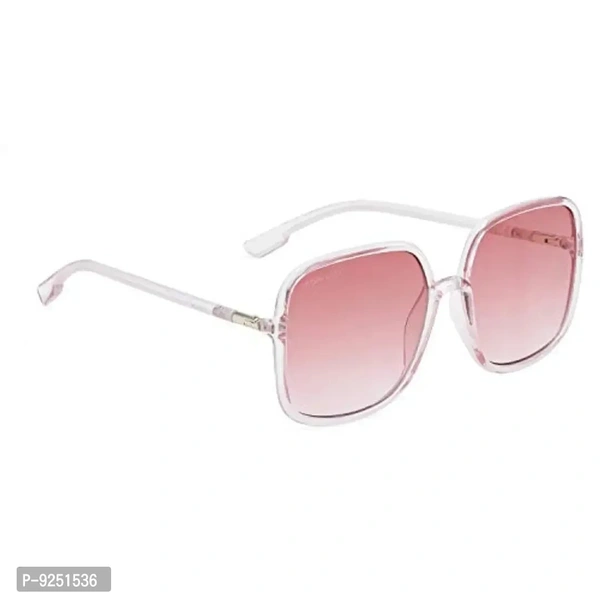 ROYAL SON Women Oversized Sunglasses Pink Frame, Pink Lens (Large) - 1 Sunglasses, 1 Cleaning cloth, 1 Glasses Box