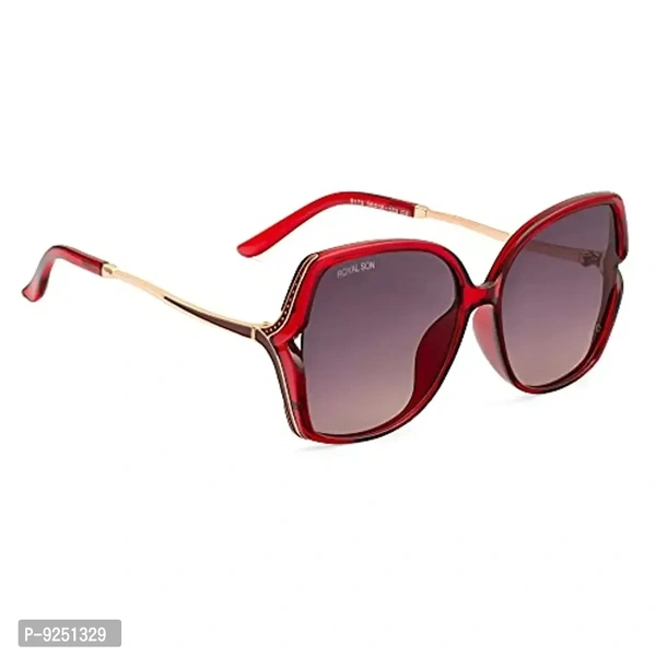 Royal Son Over-sized UV Protection Women Sunglasses Black Lens - CHIWM00113-C5