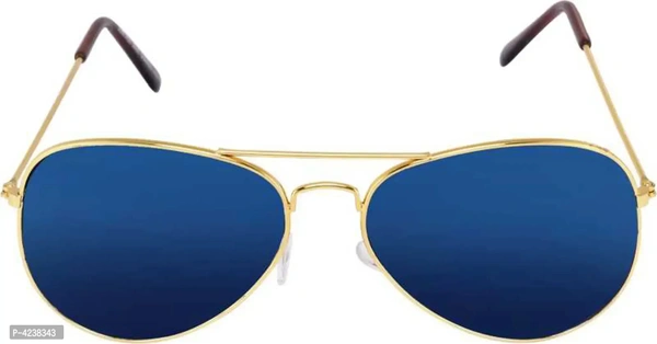 Premium Blue Metal Frame Unisex Sunglasses
