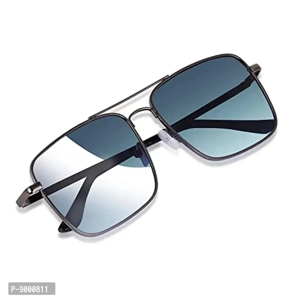 Roshfort UV Protected Vintage Square Sunglasses | Unisex Gradient Lens | Metal Frame