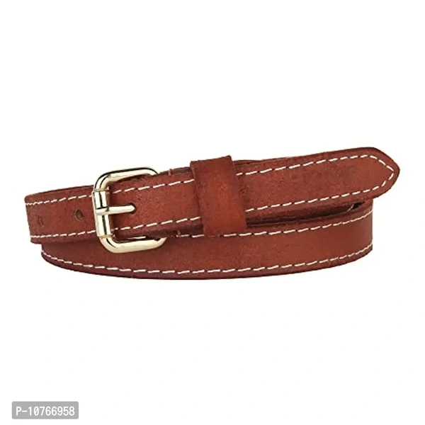 Flyer Women's Genuine Leather Belt (Pack of 1) | Stylish Buckle Design for Girls & Ladies