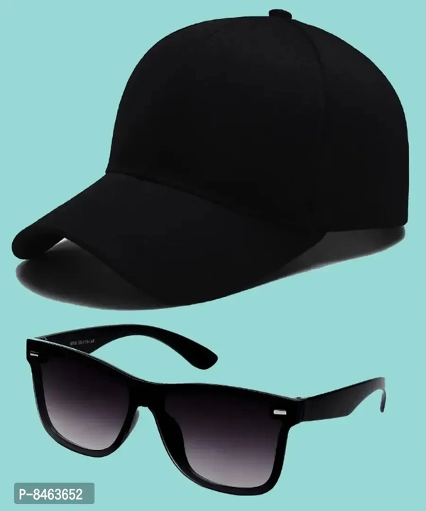 Classic Solid Unisex Sunglasses with Regular Sports Cap