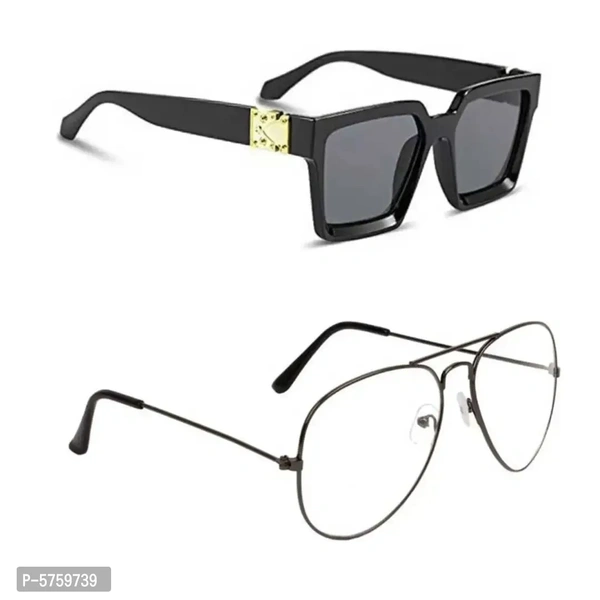 Stylish Combo of 2 Sunglasses for Men Women