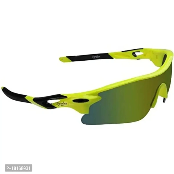 U V Protected Sports Sunglasses/Cricket Sunglasses/ Riding Sunglasses/Cycling Sunglasses (YELLOW)