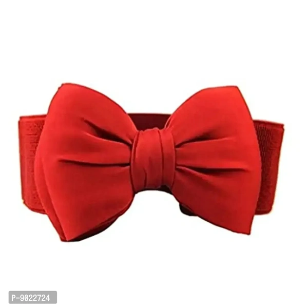 SATYAM KRAFT 1 Pcs Women's Bowknot Design Adjustable-Stretchable Stylish Design Ladies Womens Waist Belts kanduro-Belt for Girls, Women Saree, Western Dress, Gown, Traditional Dress (